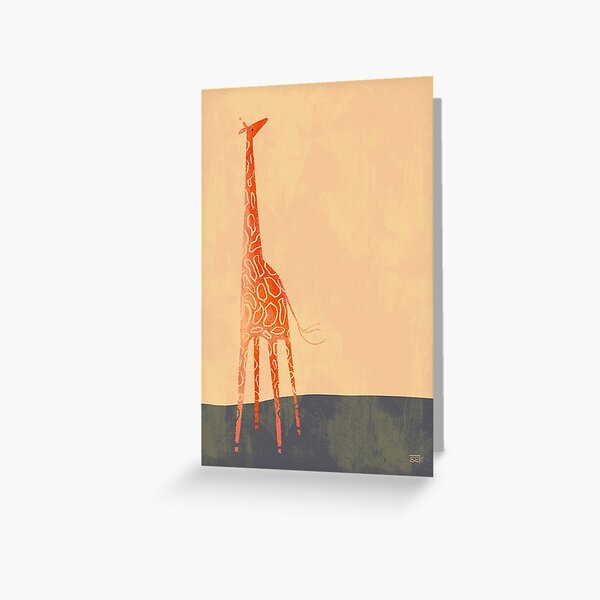 Sun Giraffe Greeting Card