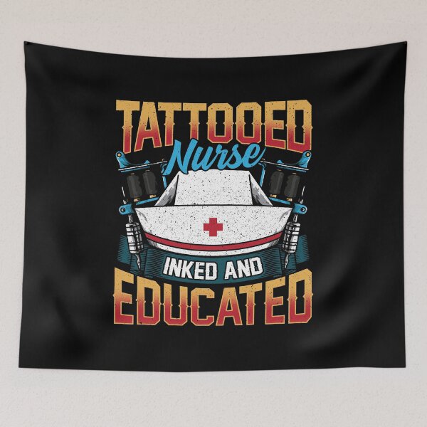 Item preview, Tattooed Nurse Inked And Educated RN Tattoo Lover designed and sold by perfectpresents.