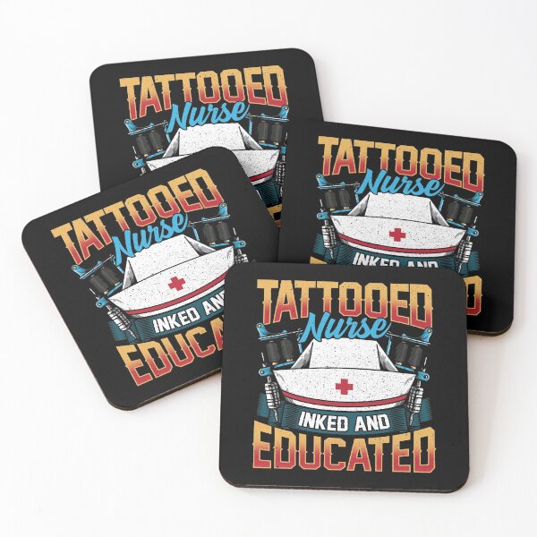 Item preview, Tattooed Nurse Inked And Educated RN Tattoo Lover designed and sold by perfectpresents.