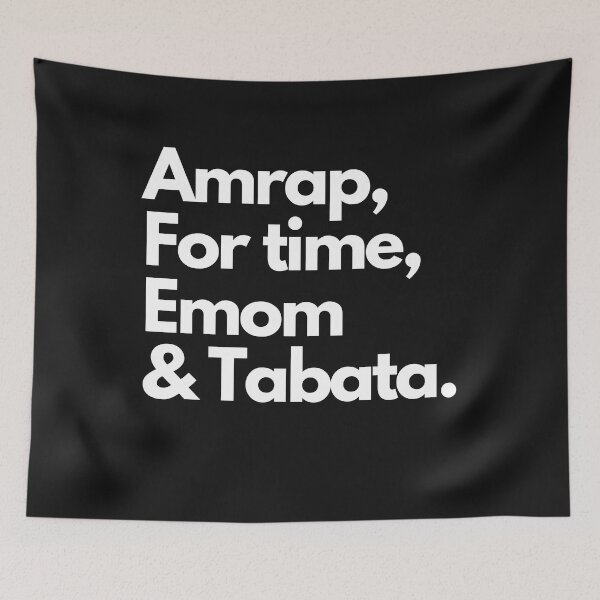 Item preview, Amrap, For time, Emom, & Tabata designed and sold by PareaClothing.