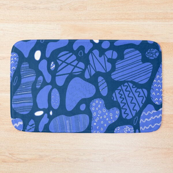 Item preview, Classic Blue Organic Shapes Pattern designed and sold by NancyMerkle.