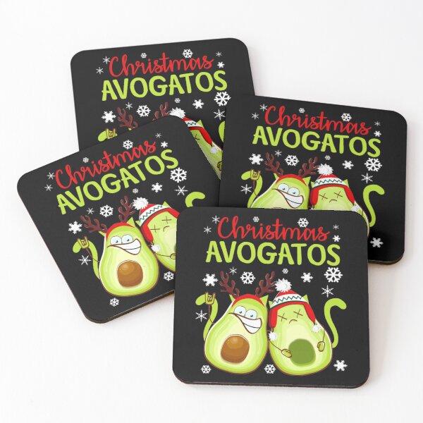 Item preview, Avogato Vegan Christmas Avocado Cat designed and sold by PatelLayla.