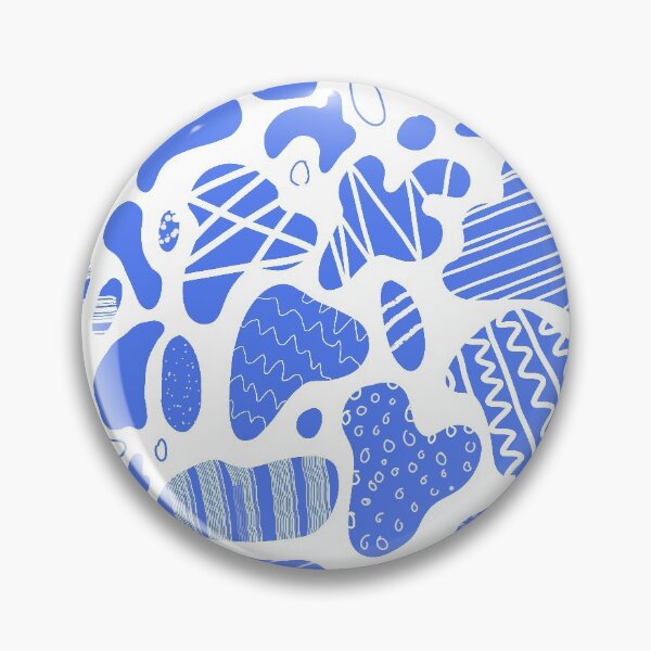 Item preview, Classic Blue and White Organic Shapes Pattern designed and sold by NancyMerkle.