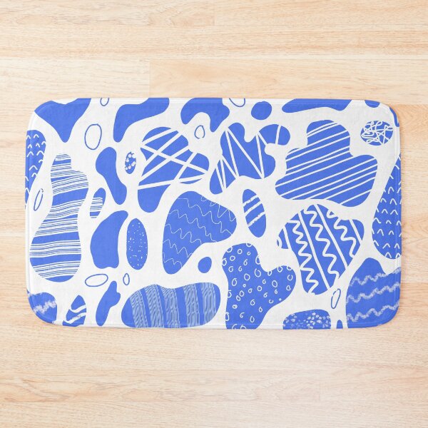 Item preview, Classic Blue and White Organic Shapes Pattern designed and sold by NancyMerkle.