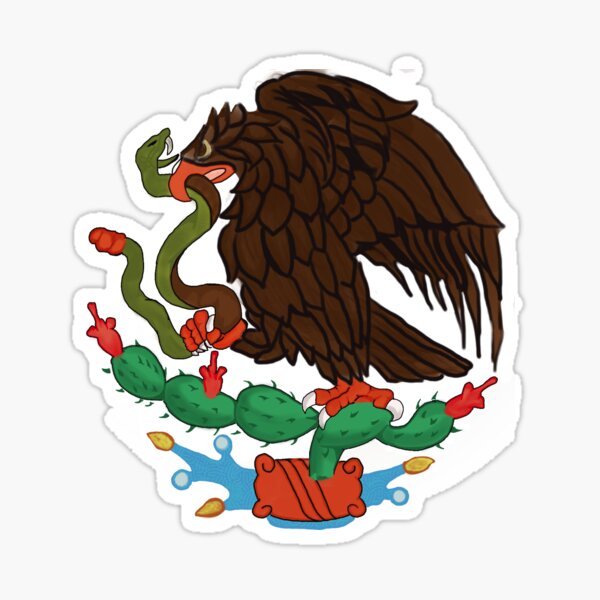 Nuestra Aguila vestida de colores modernos 