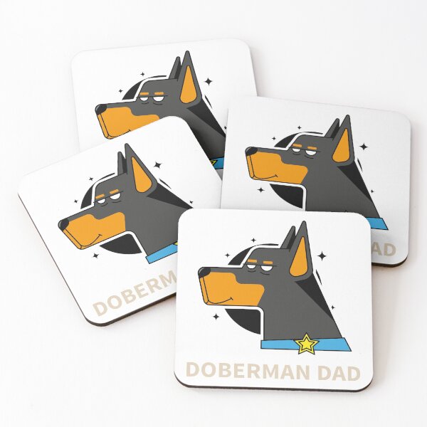 Item preview, Doberman, Dad with Cool Vibes designed and sold by Mocean-Art.