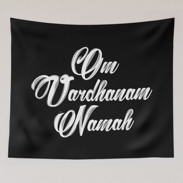 Item preview, Om Vardhanam Namah (white) designed and sold by didijuca.