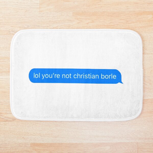 Item preview, Not Christian Borle Sticker designed and sold by BroadwayDesignz.