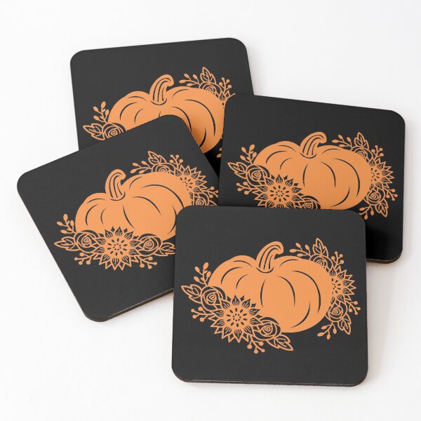 Item preview, Pumpkin Flower Pattern Silhouette Halloween Gift designed and sold by Style4You24.