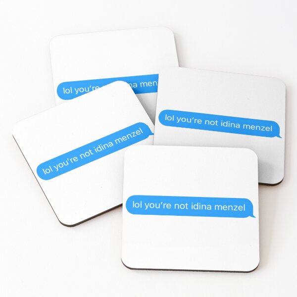 Item preview, Not Idina Menzel Sticker designed and sold by BroadwayDesignz.