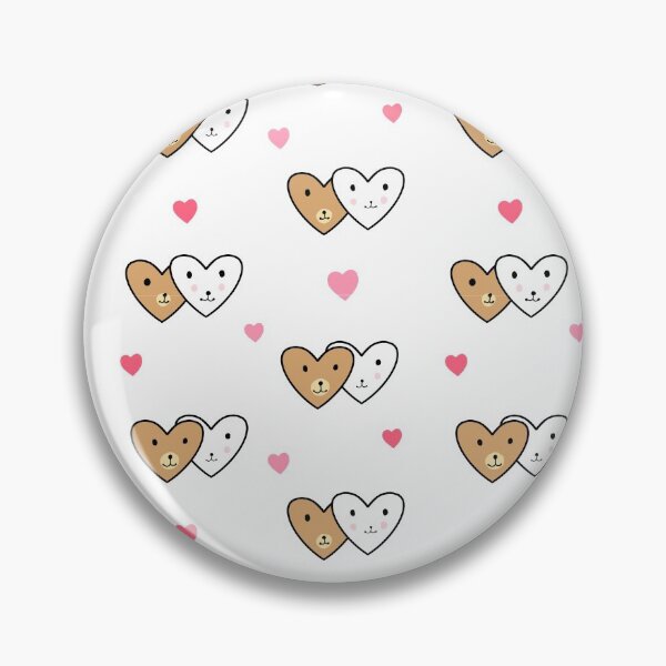 Item preview, Milka and Mocha Hearts Pattern designed and sold by Life Is Beautiful.