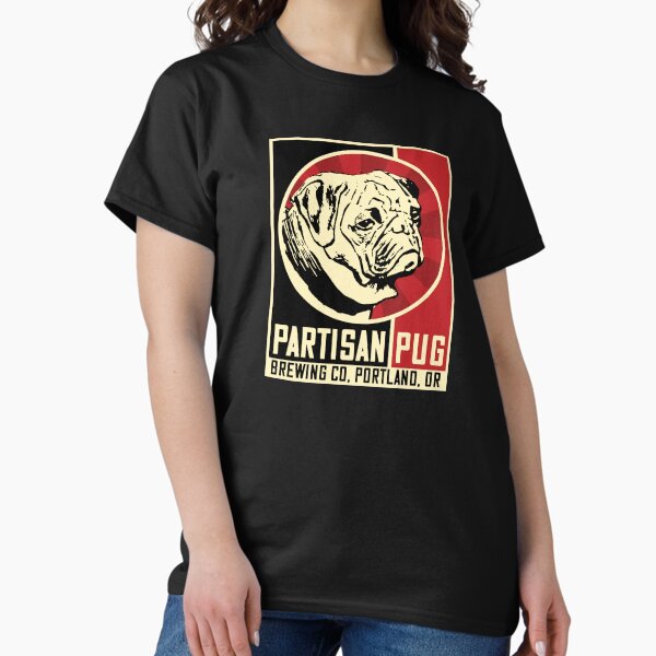 Item preview, Portland OR Brewing Co Partisan Pug Dissent, Civil Disobedience and Protest designed and sold by Huhnerdieb Apparel.