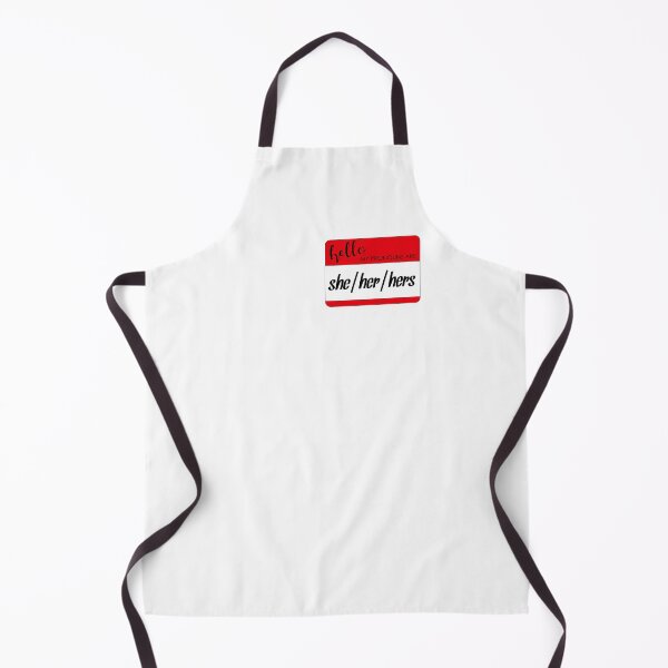 Item preview, Hello My Pronouns Are She Her Hers Red Nametag designed and sold by agdesigns6.