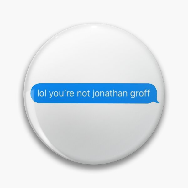 Item preview, Not Jonathan Groff Sticker designed and sold by BroadwayDesignz.