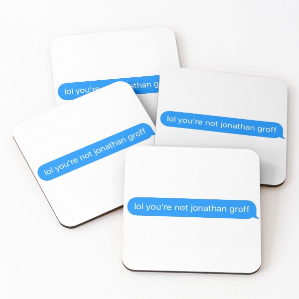 Item preview, Not Jonathan Groff Sticker designed and sold by BroadwayDesignz.