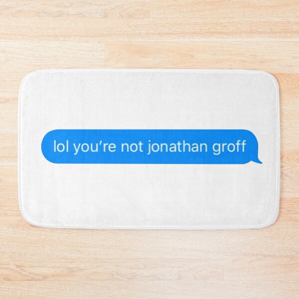 Item preview, Not Jonathan Groff Sticker designed and sold by BroadwayDesignz.