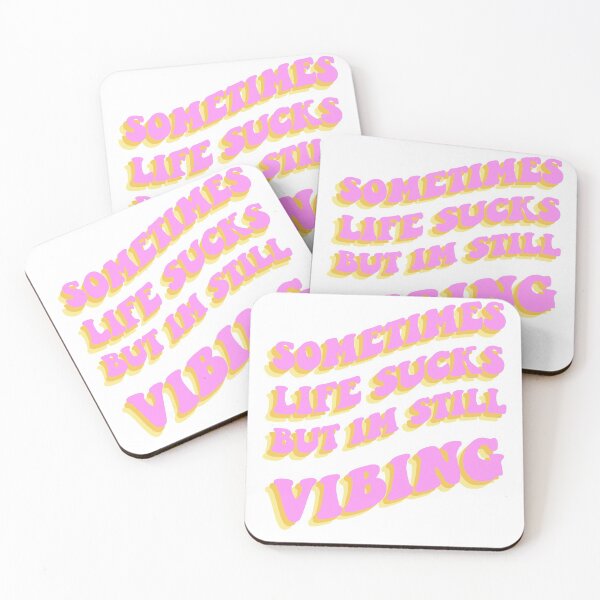 Item preview, life sucks but still vibing designed and sold by Meridyth Walker.