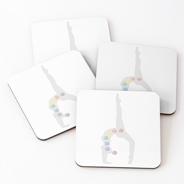 Item preview, Yoga Pose Abstract Chakra - 46 WBG designed and sold by chakraplaza.