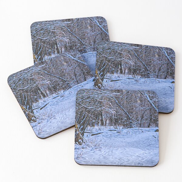 Item preview, Winters trail illustration designed and sold by CanadianWild418.
