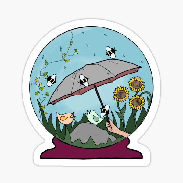 Sun Shower Sticker