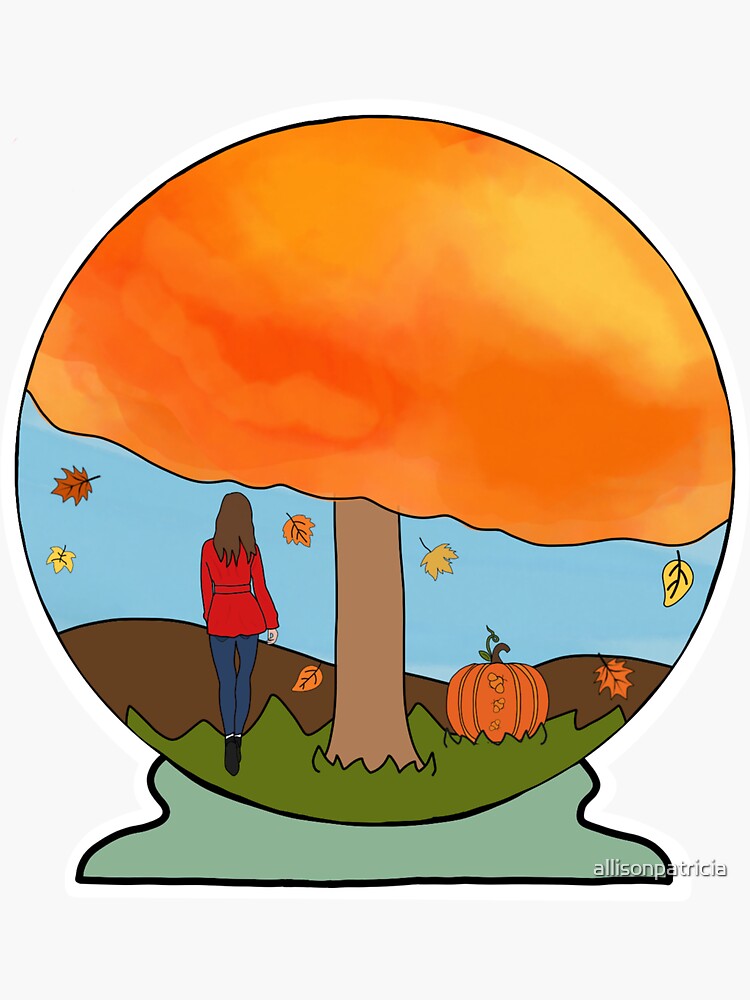 Thumbnail 3 of 3, Sticker, Autumn designed and sold by allisonpatricia.