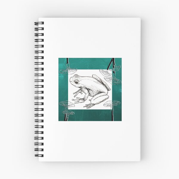 Item preview, Frog Drawing with Mushrooms designed and sold by MaggieCase.