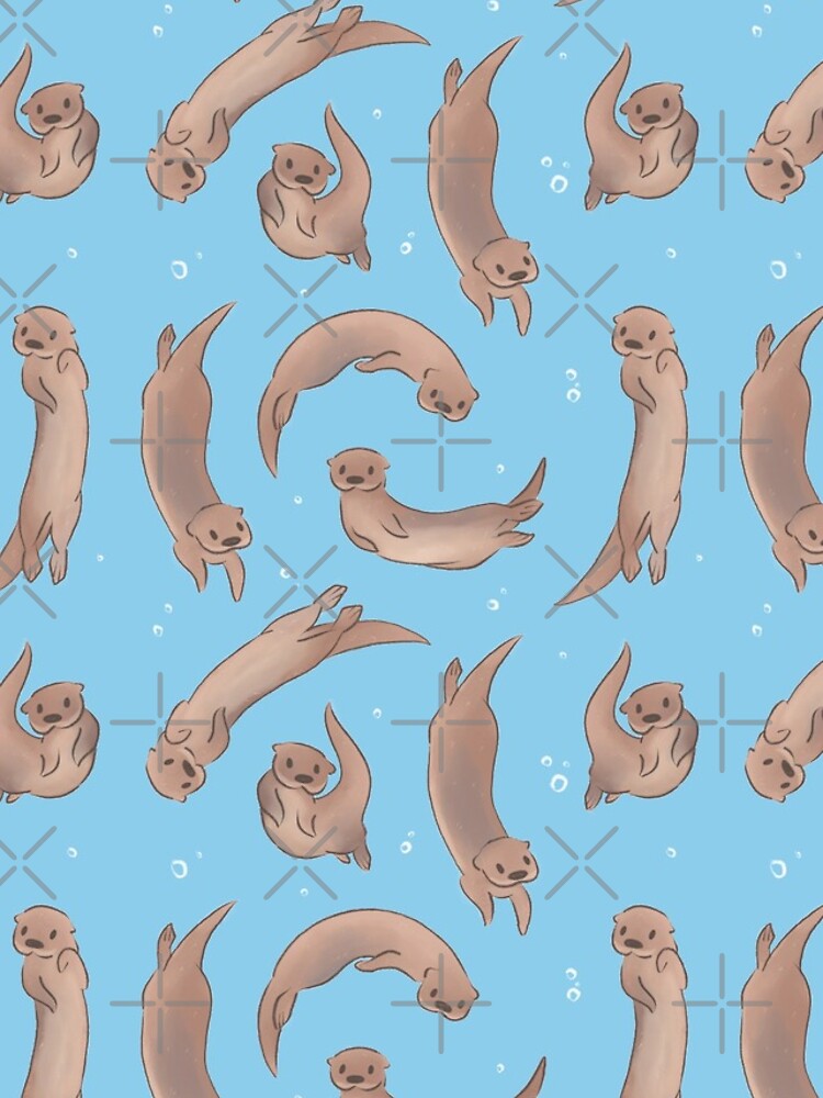 Thumbnail 4 von 4, iPhone-Hülle, Flussotter Schwimmen designt und verkauft von ManonDeLArt.