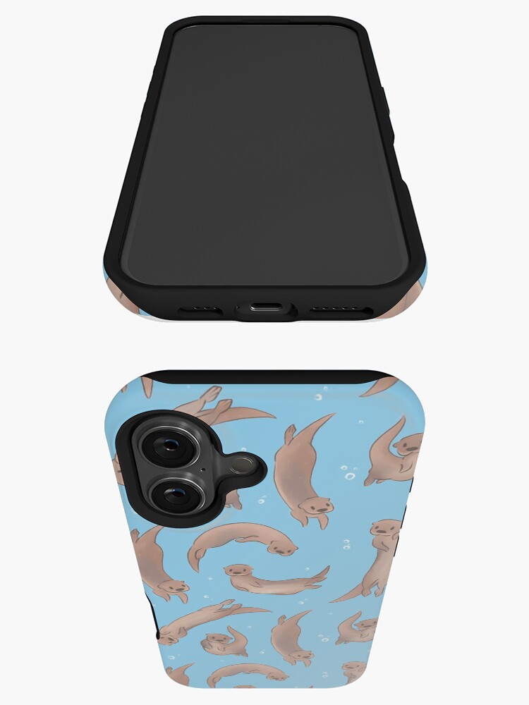 Thumbnail 3 von 4, iPhone-Hülle, Flussotter Schwimmen designt und verkauft von ManonDeLArt.