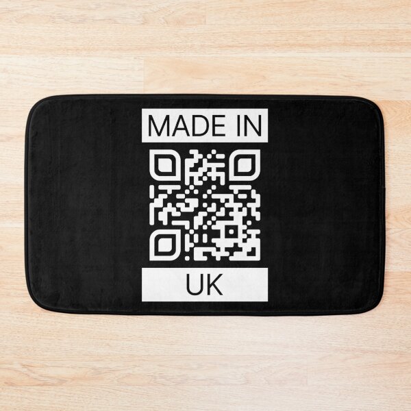 Item preview, Made In UK With QR Code (White) designed and sold by BunnyPrinceDegn.