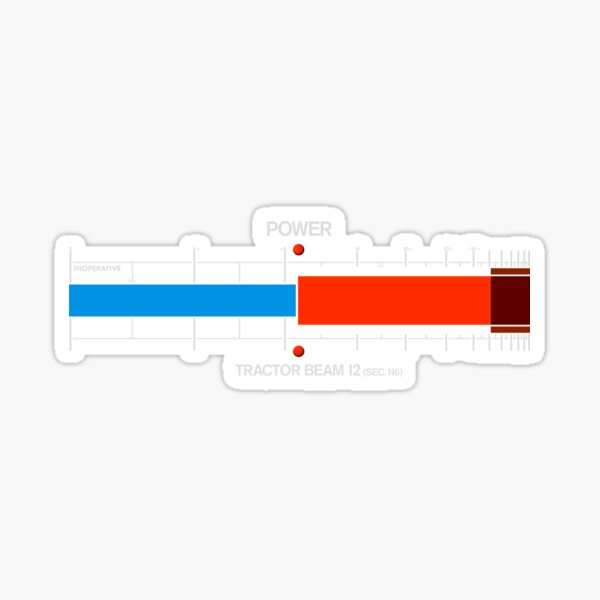 Tractor Beam Display Sticker