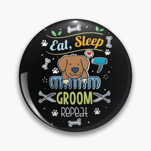 Item preview, Eat, Sleep, Groom, Repeat designed and sold by Clara Hollins.