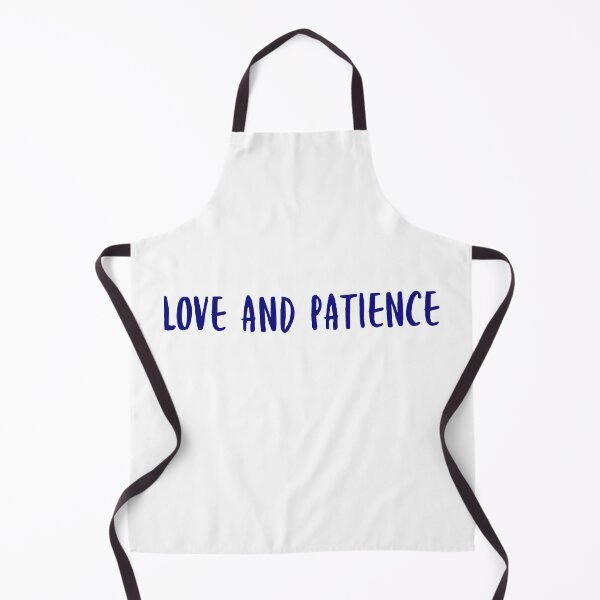 Item preview, Love and patience in blue text designed and sold by Luccianos.