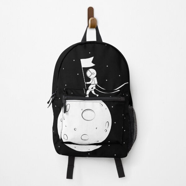 Item preview, Black and White Moon Landing - White designed and sold by RedRubi.