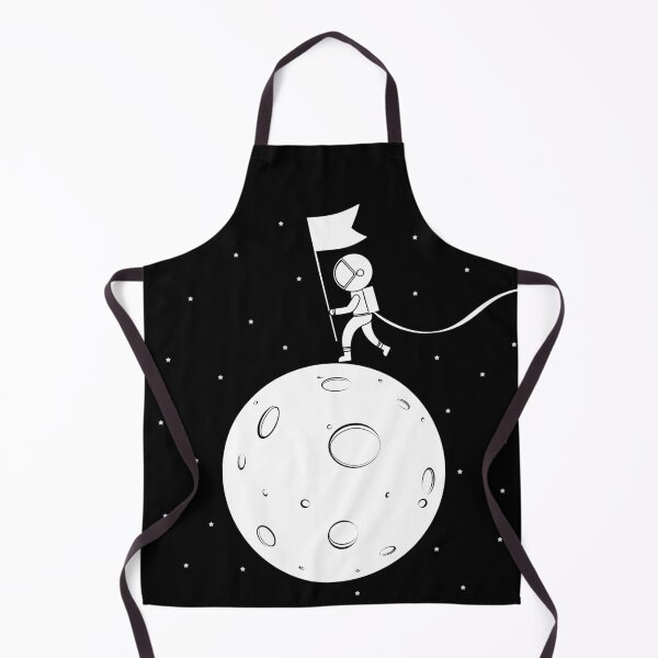 Item preview, Black and White Moon Landing - White designed and sold by RedRubi.