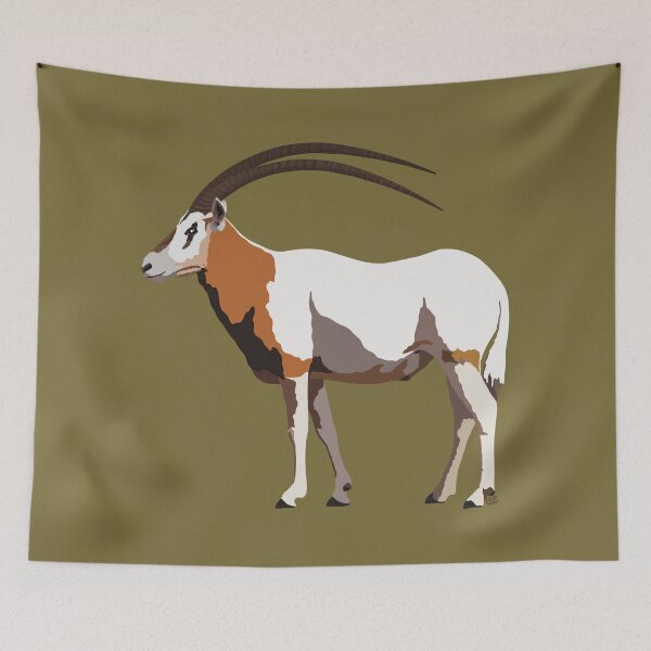 Item preview, Scimitar Horned Oryx (Oryx dammah) designed and sold by Alawstrations.