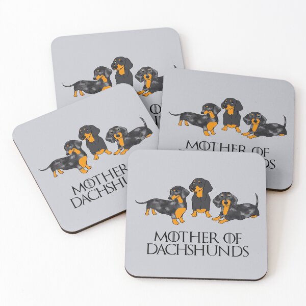 Item preview, Mother of Dachshunds Black Tan and Dapple Trio designed and sold by Reiyankhairina.
