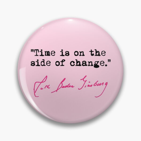 Item preview, Time is on the side of change - RBG (black-fuschia 2) designed and sold by Thelittlelord.