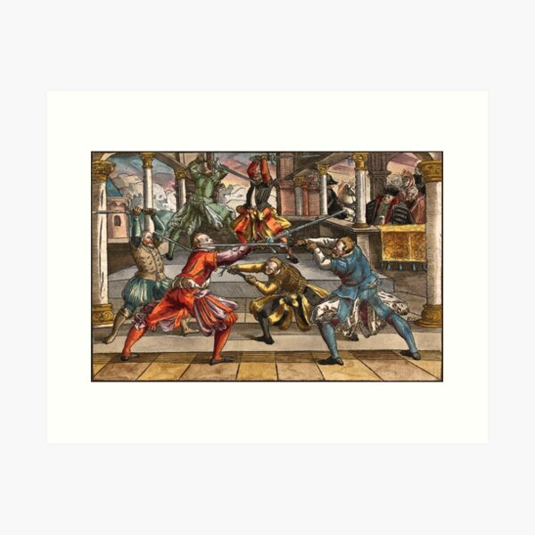 Item preview, Joachim Meyer Sword Fighting Fechtschule K designed and sold by emovendo.