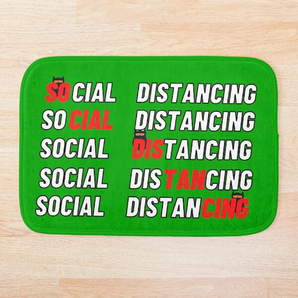 Item preview, Stay Home Social Distancing Black Cat 2020 designed and sold by Style-November.