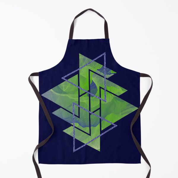 Item preview, Bright Green Blue Smoke Triangles designed and sold by Shapes-Mania.