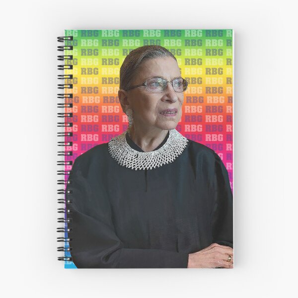 Artikelvorschau, Ruth Bader Ginsburg, RIP RBG, in Regenbogenabstufung entworfen und verkauft von Neil Feigeles.