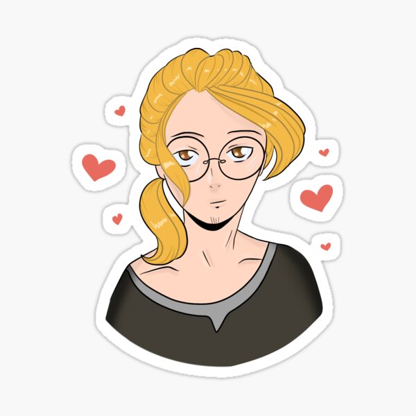 Anime Glasses Stickers Redbubble - roblox anime decal girls