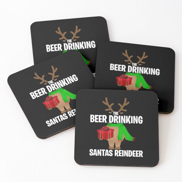 Item preview, Christmas 2020, Xmas Santa Reindeer FamilyBeer Drinking Christmas   designed and sold by BitcoinBros.
