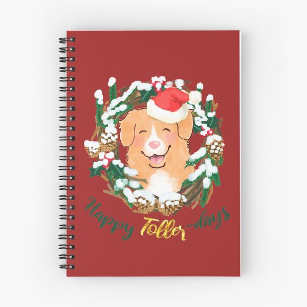 Item preview, Happy Toller-days! - Funny Punny Holiday Wreath Red designed and sold by BlossomCreative.