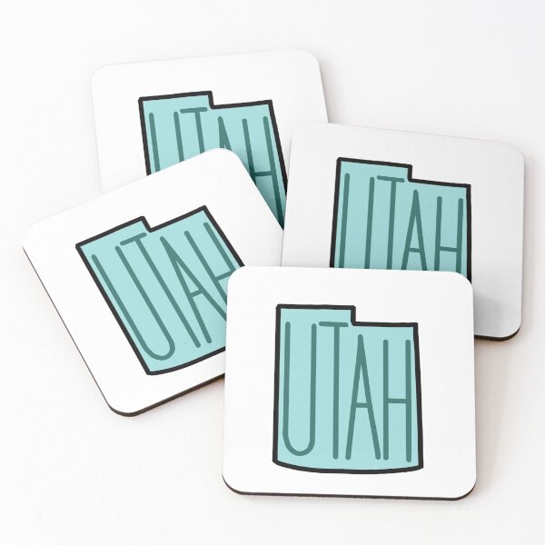 Item preview, Copy of Utah State Turquoise Outline United States designed and sold by bassoongirl123.