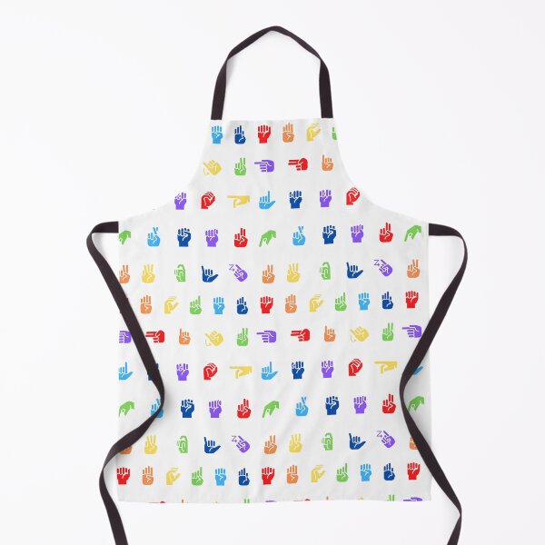 Item preview, Rainbow ASL Alphabet Pattern designed and sold by MixedBagMerch.