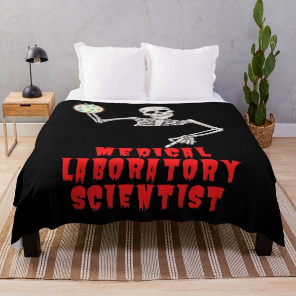 Item preview, MEDICAL LABORATORY SCIENTIST HALLOWEEN SKELETON  designed and sold by Hippiesole.