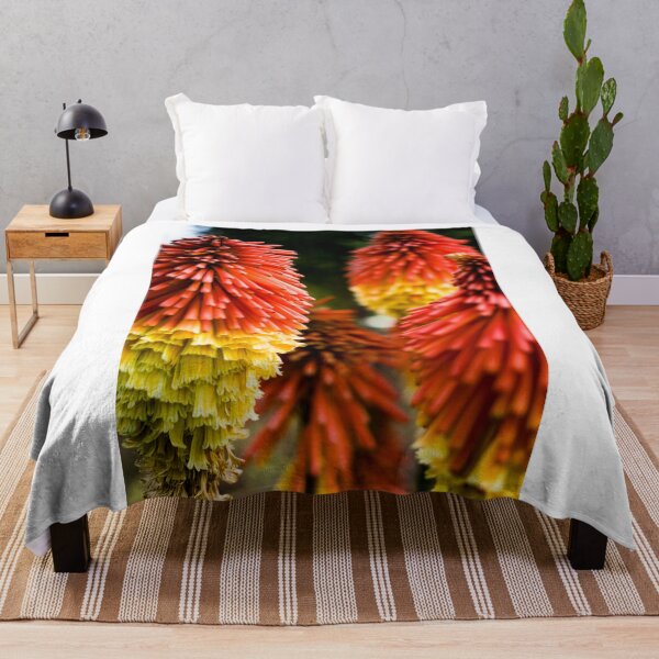 Item preview, Pyromania - Red Hot Poker Red & Yellow Summer Flower designed and sold by Photoluminous.
