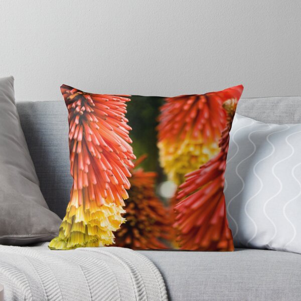 Item preview, Pyromania - Red Hot Poker Red & Yellow Summer Flower designed and sold by Photoluminous.