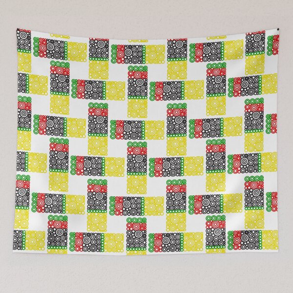 Item preview, Afrocentric Domino Effect Brick Pattern Circle Design designed and sold by Pierre Bernard Jr.
